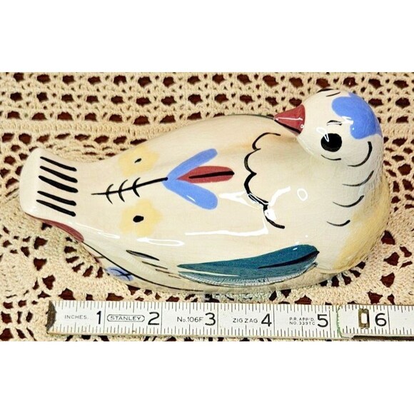 The California Cleminson's Pottery Bird Butter Dish Topper 1950s (Read!) - Picture 8 of 10